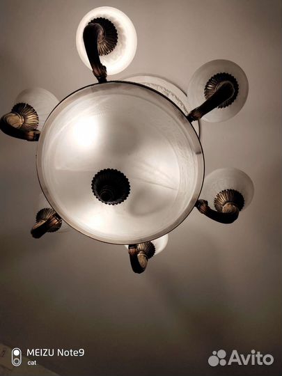Люстра из бронзы