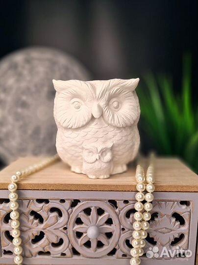 Декоративное кашпо статуэтка Сова подарки сувениры