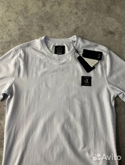 Футболка Armani Exchange белая премиум