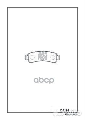 Колодки тормозные дисковые D1192 D1192 Kashiyama