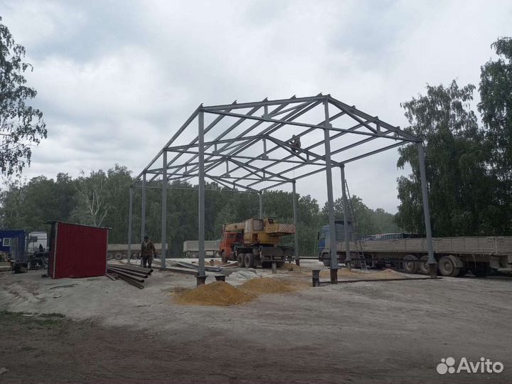 Ангар, Фермы, Конструкция