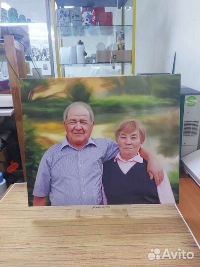 Печать на холсте с натяжкой на подрамник