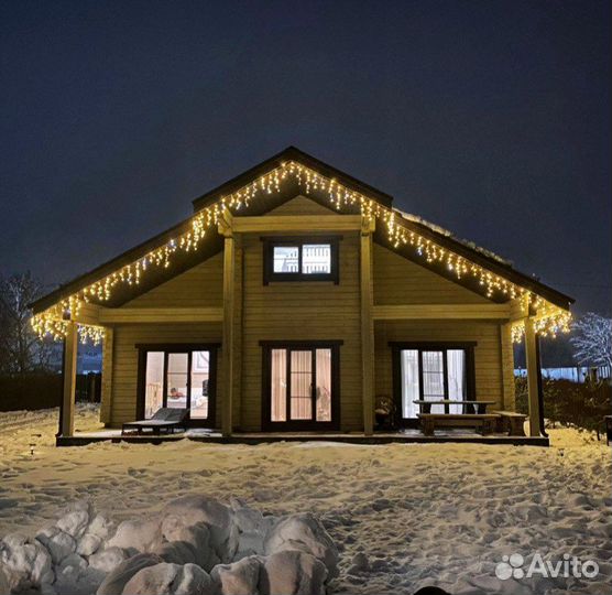 Гирлянда уличная бахрома