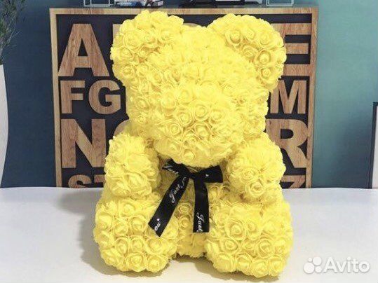 Мишка из роз 40 см