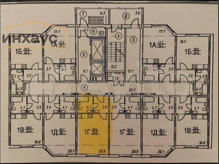 Квартира-студия, 28,8 м², 9/15 эт.