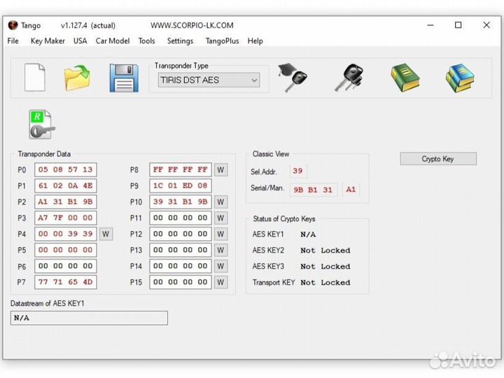 Чип Toyota H Оригинал