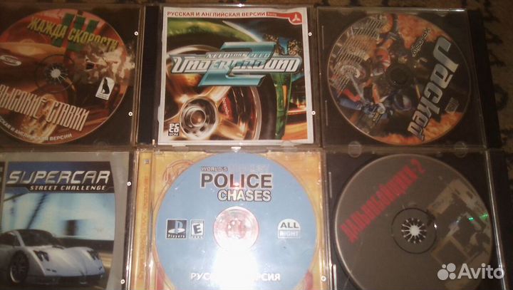 Диски для пк игры (90-2003г) рабочие с подставками