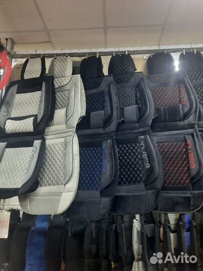 Чехлы на автомобильные сидения из алькантары