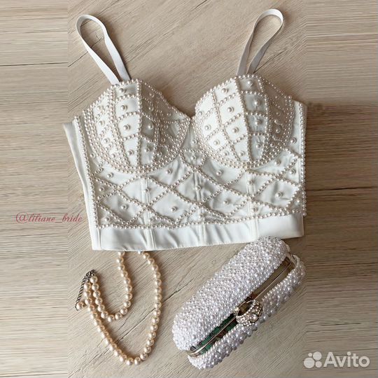 Топ с жемчужинами