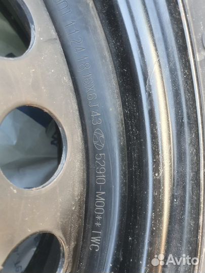 Резина Kumho 205 65 R16 с дисками от Хундай Creta