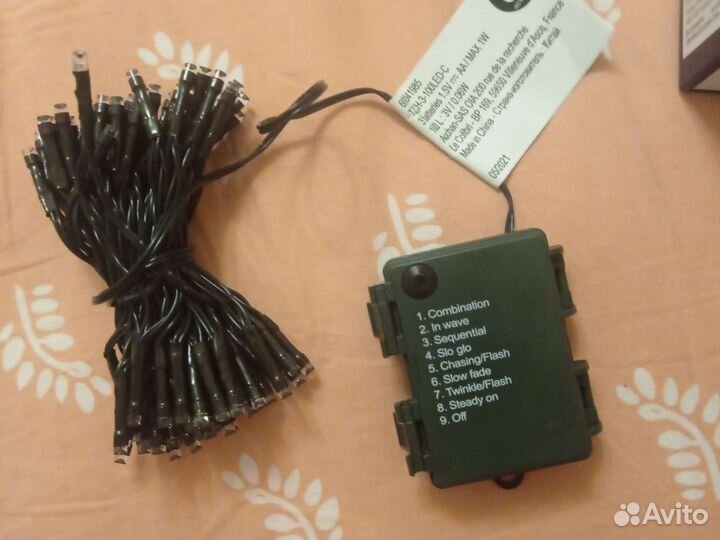 Гирлянда светодиодная на батарейках