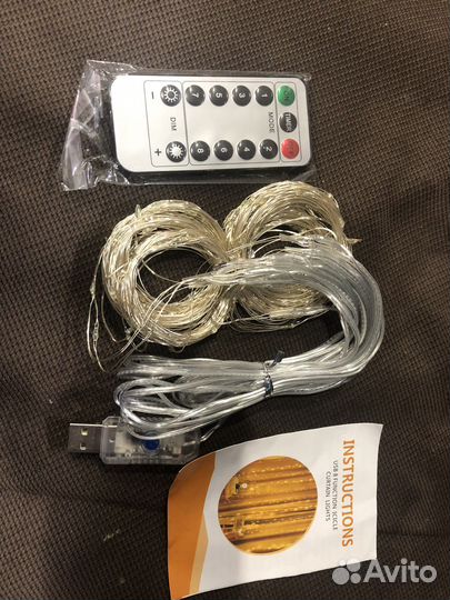 Гирлянда штора