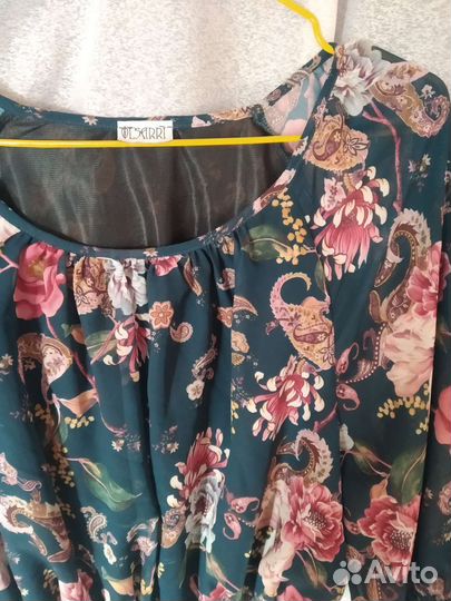 Платье шифон 52р