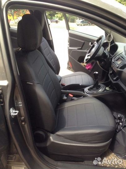 Чехлы из экокожи Автопилот KIA sportage 3 с 2010