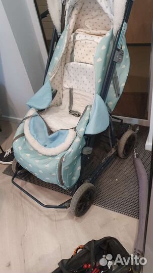 Детские санки коляска ника