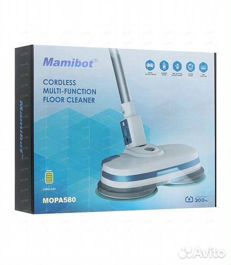 Беспроводная электрическая швабра-полотер