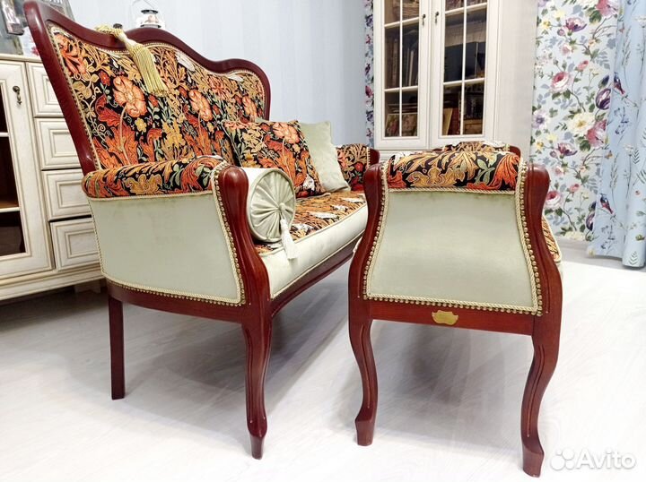 Диван и Банкетка Дуб в стиле У.Моррис