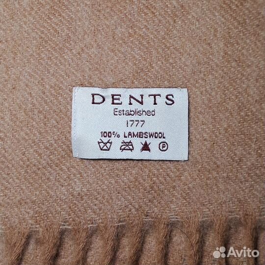 Винтажный шерстяной шарф Dents