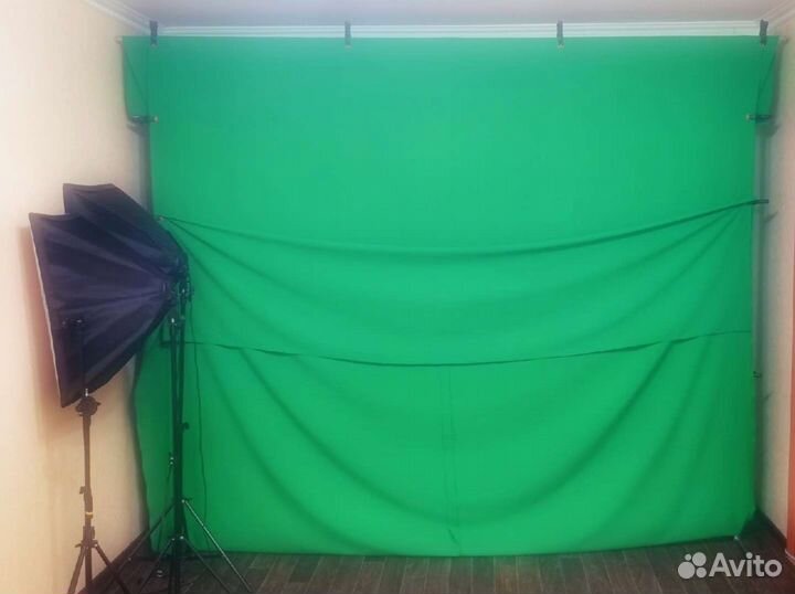 Фон хромакей со стойками в комплекте