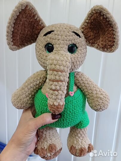 Вязаные игрушки ручной работы из плюшевой пряжи