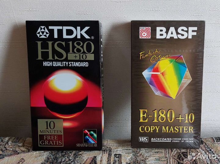 Видеокассеты vhs новые TDK, basf (Германия)