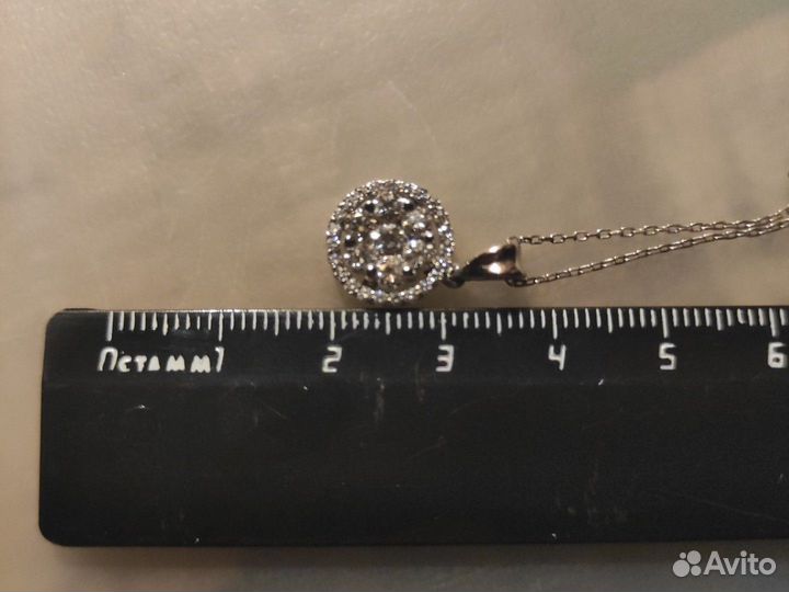 750 проба белое золото с бриллиантами
