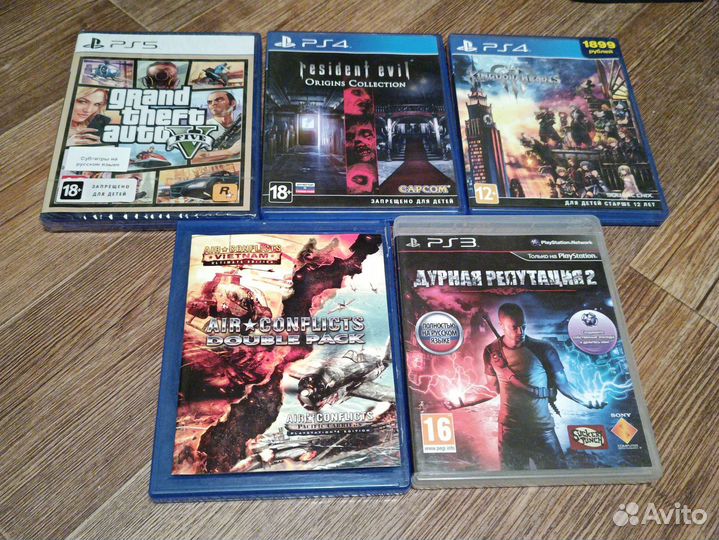 Игры на дисках PS4 и PS3