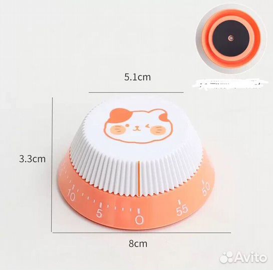 Таймер кухонный механический помидор