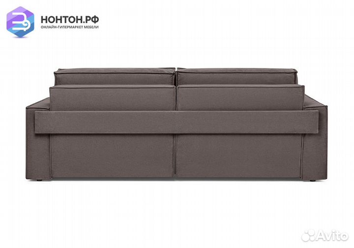 Диван еврокнижка двухместный Тревис коричневый