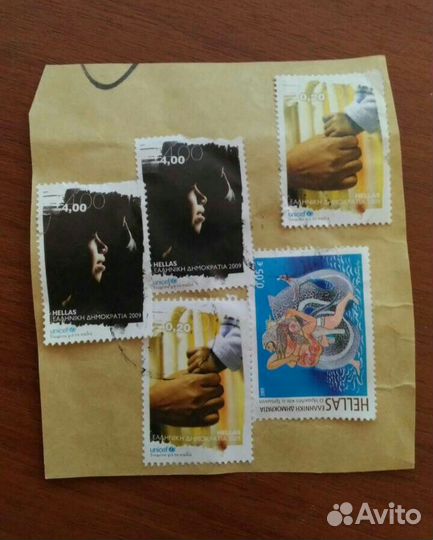 Марки Греция 2010года,19шт