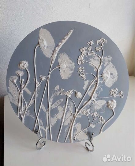 Панно круглое гипс веджвуд