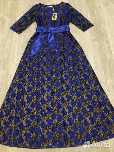 Новое Платье Secret p.50-52 цв.Синий