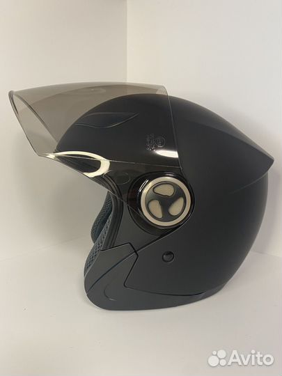 Шлем для скутера, электросамоката черный размер XL