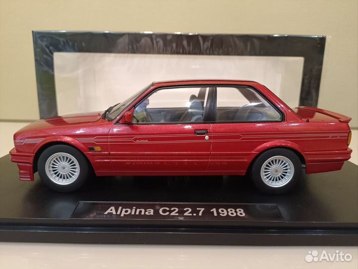 BMW Alpina C2 (E30) 1988 г. Красный 1:18