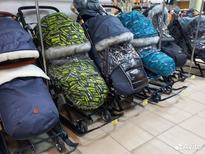 Детские санки коляска ника