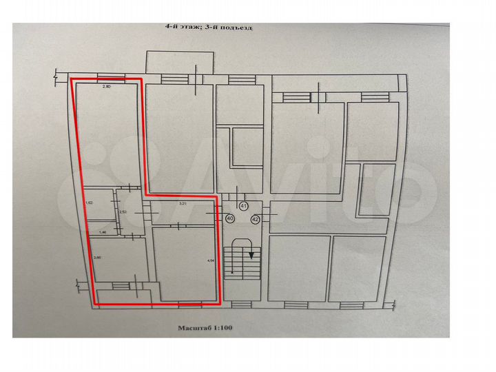 2-к. квартира, 47 м², 4/5 эт.