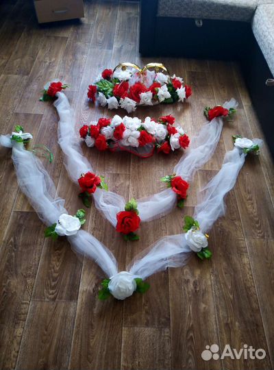 Свадебное украшение для автомобиля