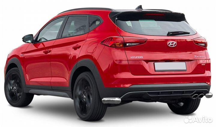 Защита зад.бамп. Rival Hyundai Tucson/Kia Sportage