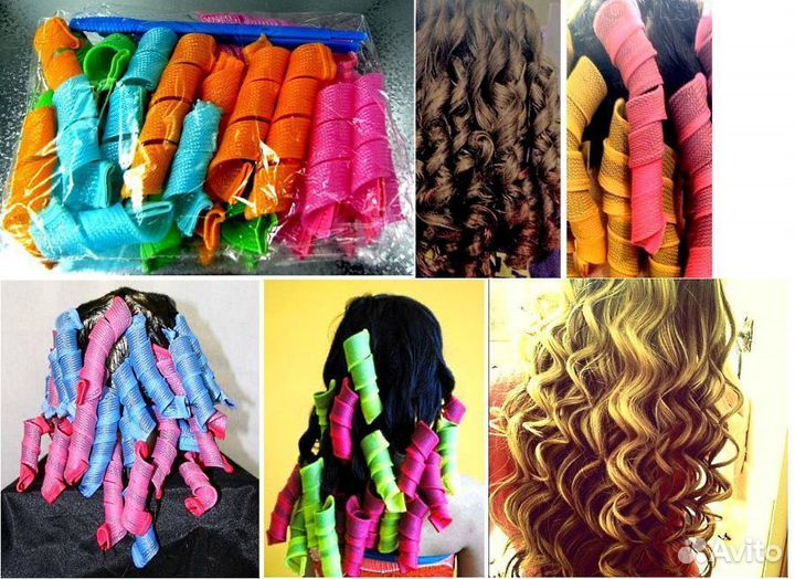 Мягкие гибкие спиральные бигуди, набор 18 шт