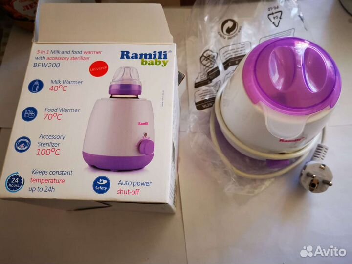 Подогреватель бутылочек ramili baby bottle BFW200