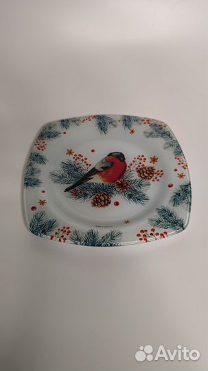 Тарелка новогодняя