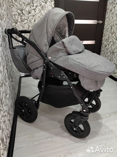 Коляска 2 в 1 alis Berta темно-серый