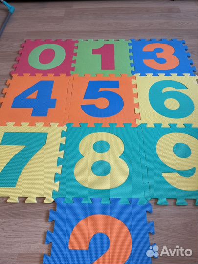 Детский коврик пазл бу