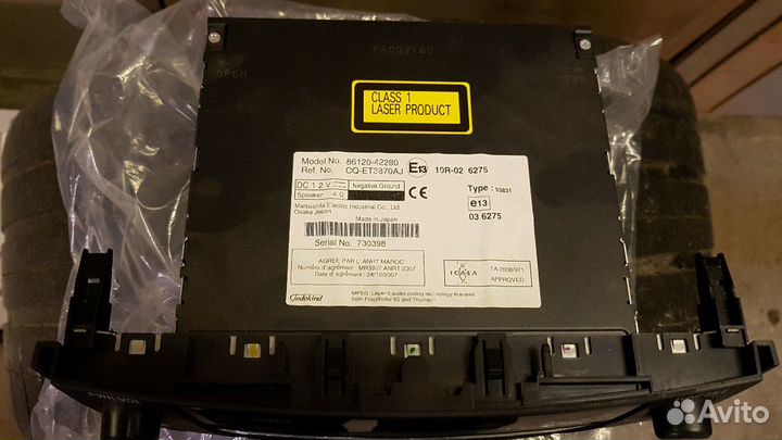 Магнитола штатная toyota