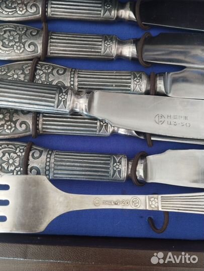 Набор столовых приборов мельхиор СССР