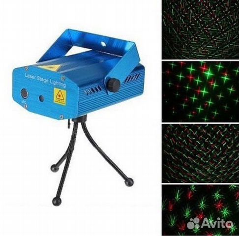 Лазерный проектор цветомузыка