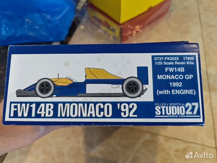 1/20 Studio27 Williams FW-14B Monaco'92