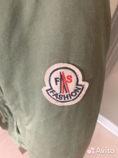 Парка женская зеленая, хаки с мехом. Очень теплая