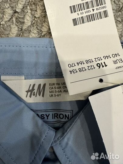 Рубашка новая H&M, 116