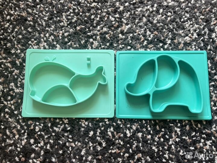 Силиконовые детские тарелки Nuby